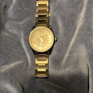 Citizen Black and Gold Watch